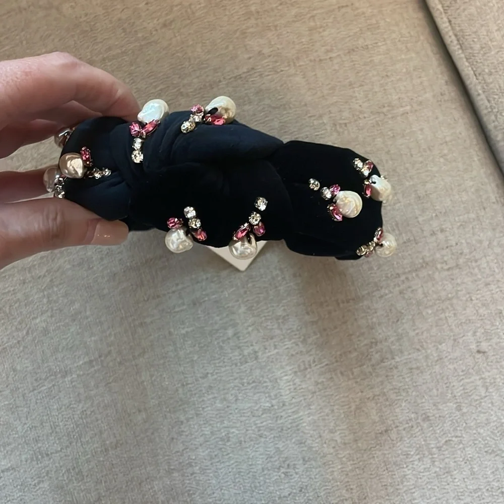 LELE SADOUGHI Acorn Pearly Knotted Headband